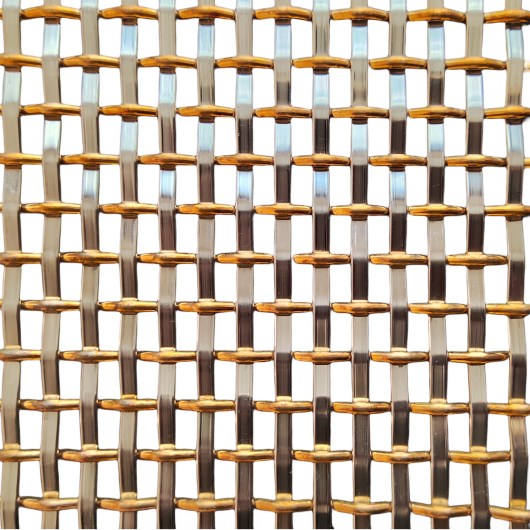 Wire Mesh Brass Architectural Woven Furniture and Creative Grille