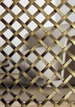 Decorative Wire Mesh Grilles for Kitchen Cabinets & Bespoke